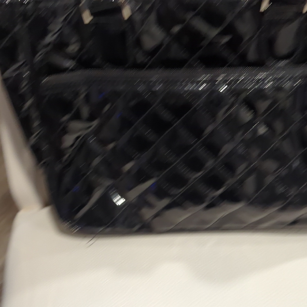 Caboodles Black Quilted Tote with Polka Dot Bow - Picture 11 of 15